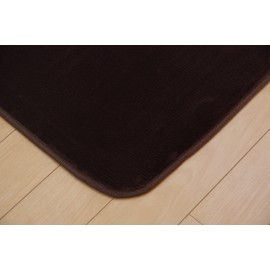 Ikehiko #9810229 Rug Carpet, 19.57 sq ft (1 Tatami Mat), Washable, Odor Resistant, Solid Color, Peony Brown, Approx. 36.2 x 72.8 inches (92 x 185 cm), Hot Carpet Compatible