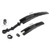 Alomejor Telescopic Folding Bike Mudguard Set Plastic Outdoor Mudguard Bicycle