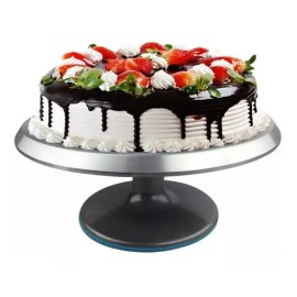 KFMX Base Giratoria Para Pasteles Repostería Acero Inoxidable
