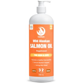 Salmon Oil for Dogs & Cats 32oz with Pump