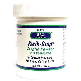 ARC Laboratories Kwik-Stop Styptic Powder for Dogs, Cats and Birds (42-gm container) by Arc International
