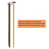 Luxdecor Long Handled Wooden Shoehorns- 15in Wooden Long Handle Shoe