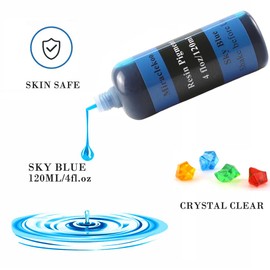 Sky Blue Epoxy Resin Color Dye Colorant Liquid Epoxy Resin Pigment,Translucent,120ml