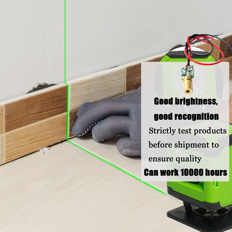 Green line Laser Module Industrial Laser Module Adjustable Focus (traverse-2pack)