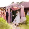 Wokceer Wedding Arch Draping Fabric 28.7" x 20FT Blush Pink
