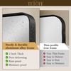 TETOTE Black Framed Mirrors for Bathroom, 2 Inch Thick Frame
