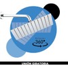 Kit de Regadera Cuadrada de 8" con Brazo de 40