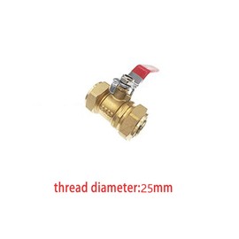 Brass Lever Ball Valve with Portable Handle Isolation Valve Compression Fitting for Oil and Gas Supplying System(25MM)