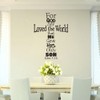 ANFRJJI Christian Wall Decals Bible Verse Wall Stickers Cross Wall