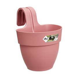 elho Vibia Campana Easy Hanger S 21 - Planter for Balcony & Outdoor - Ø 20.5 x H 26.5 cm - Pink/Dusty Pink