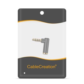 3.5mm Right Angle Adapter, Stereo Headphone Adapter - Stereo Audio Adapter Connector Gold Plated for Audio Cable Conversion for Headset, Tablets, MP3