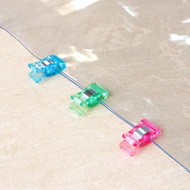 Nippon Chuko Clear Stand Clips 10pcs MST-CR Sewing Machine Temporary Clips, Substitute for Thimble, Craft, Craft Supplies, Handmade, DIY, Auxiliary Materials