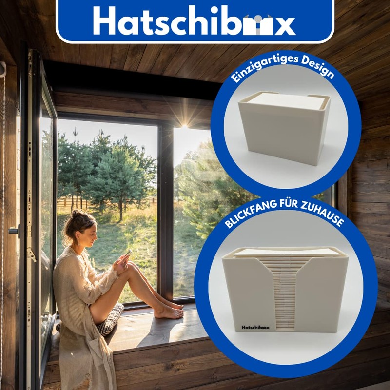 Hatschibox ABS Thermoplastic Tissue Box - Stylish Tissue Box, Refillable