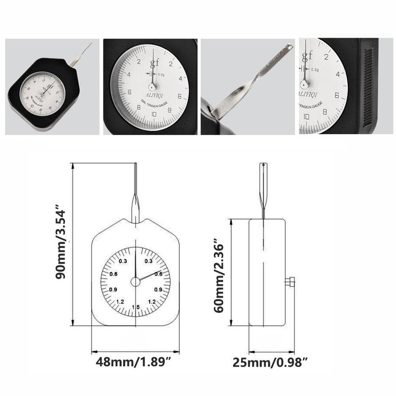 ATG-50-1 Dial Gauge Tester Gauge Tension Meter Unit G Dial