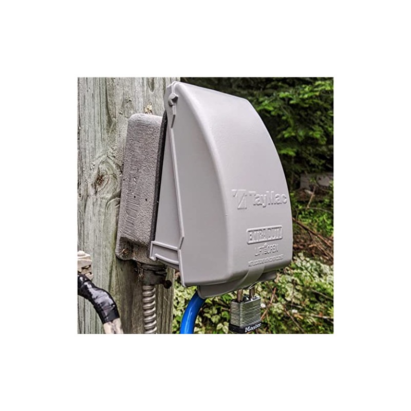 TayMac MX5280S Weatherproof Metallic Low Profile While-In-Use Device cover with