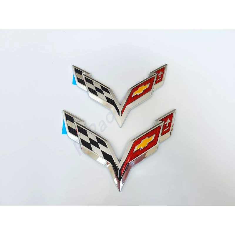 GM 5PCS 2014-19 Corvette C7 Chrome Black Front & Rear