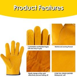SYEONKOS Gardening Gloves for Women and Men, Protective Breathable Mens Gardening Gloves, Thorn Proof Gardening Gloves for Women with Strong Grip