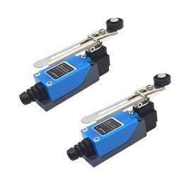 yusheng 2PCS ME-8108 Momentary Limit Switch Travel Switch,Yusheng Adjustable Roller Lever Arm arduino Limit Switch NC-NO CNC Mill Laser Plasma Router (2PCS, ME-8108 Adjustable Long Lever Arm)