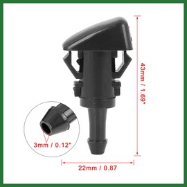 Motoforti 2pcs 47230 Car Windshield Wiper Washer Nozzle Sprayer Jet Replacement for Subaru Impreza 2008-2012 Long-Lasting
