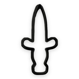 Dagger Cookie Cutter with Easy Push Design (4 inch)