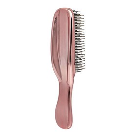 FamGift Electroless Comb Plating Massage Anti-Static Hair Removal Long Handle Wet and Dry Comb Comb Comb Massage Scalp (Long Shank Plated Rose Gold)