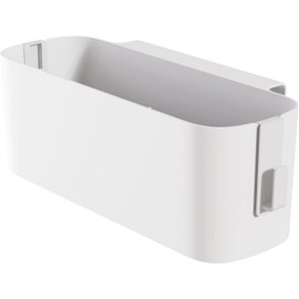 Yitobici Hanging Bed Organiser, Hanging Baskets with 2 Removable Hooks, Robust Bedside Table, Caddy, Dorm, for Family, Office, White