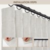CAPALOCA Beige White Linen Pinch Pleated Curtains Blackout 100% Black