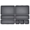 JJoexyfit 8 Pack Desk Drawer Organisers, Interlocking Drawer Dividers with