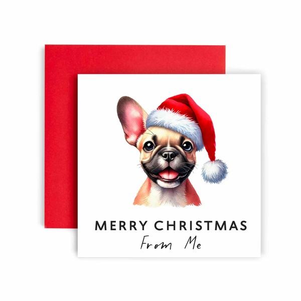 Huxters Christmas Card from the Dog – French Bulldog -