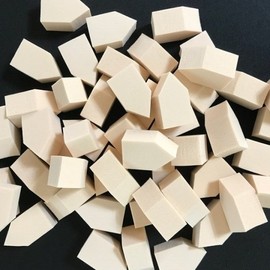 DNK Cosmetics Soft, Large Capacity Puff Sponge 50-Pack (House Skin Color) / 젠득한 대용량 퍼프 스폰지 50개입(하우스 살색)