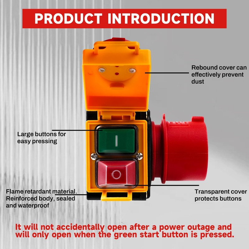 Wattive Switch Plug 400VAC KOA7 Machine Switch Motor Protection Switch,