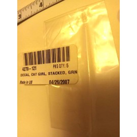 ARCTIC CAT OEM CAT GIRL GREEN DECALS 4279-121  RARE