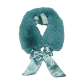 BASICO Women Faux Fur Collar Infinity Scarf Circle Loop (Neckerchief Teal)