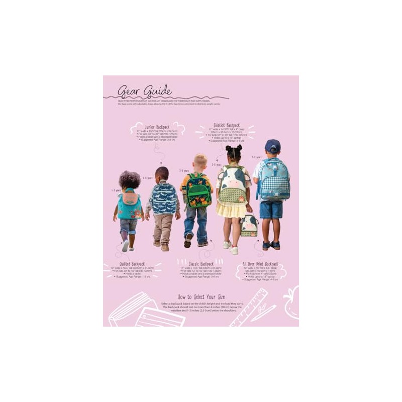 Stephen Joseph Unisex Kid's Quilted Backpack, Puppy, One Size