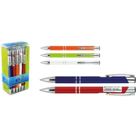 MPM Quality Aluminum Ballpoint Pens, Modern, Lightweight, Elegant, High Quality, Non-Toxic, 1 Pack of 20 Ballpoint Pens