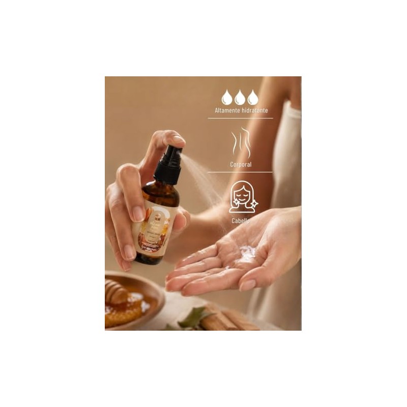 Oleum Vitae Hair Body Oil Sándalo Miel Aceite Cabello Cuerpo