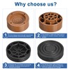 sourcing map Round Furniture Risers 4 Set, Height 1.38" Adjustable