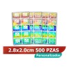500 Hologramas Plastificados 28x20 Mm Logo Texto Num Serie
