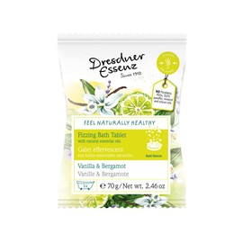 Dresdner Essenz - Anti-Stress FIZZING Bath Tablet (Vanilla-Bergamot) | German Favorites