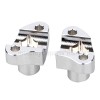 Unbranded 1.7" Chrome Handlebar Risers Bottom For Harley Softail Slim