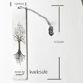 Chakra Inspirational Wealth and Luck Bookmark with Crystal Obsidian Pendant Fengshui Chinese Dragon Book Marker As Best Gift for Men,Women. (Root Chakra1-2)