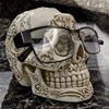 Top Brass Skull Eyeglasses Holder – 4” Tall Gothic Skull-Shaped