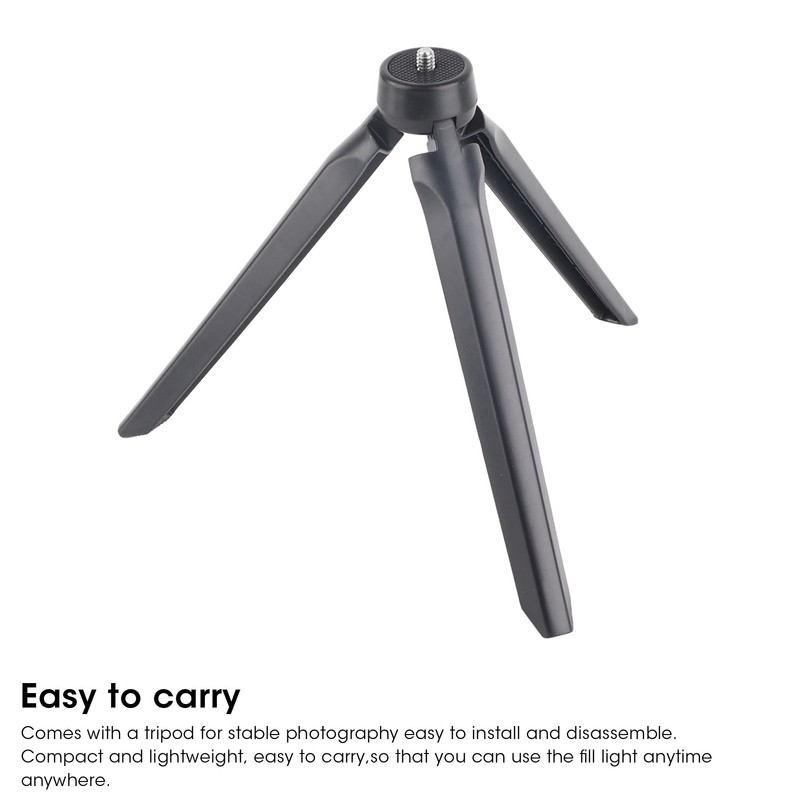 UN‑206 3‑Color 20cm Ring Light LED Tripod Stand Arc Fill