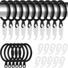 Curtain Rings With Eyelet by Smith’s® | Black / 20