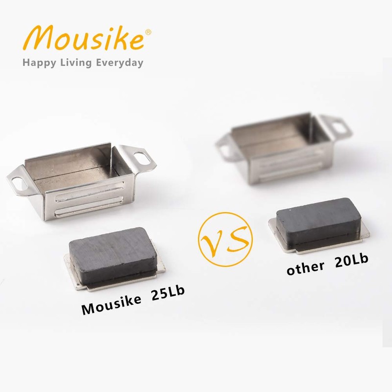 MousikeCabinet Magnets 25lb Stainless Steel Magnetic Door Catch with Strong