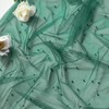 Artoid Mode Pearl Dark Green Gauze Table Runner 120 Inch