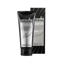 Farmstay Black Snail Deep Cleansing Foam 180ml / 팜스테이 블랙 스네일 딥 클렌징 폼 180ml