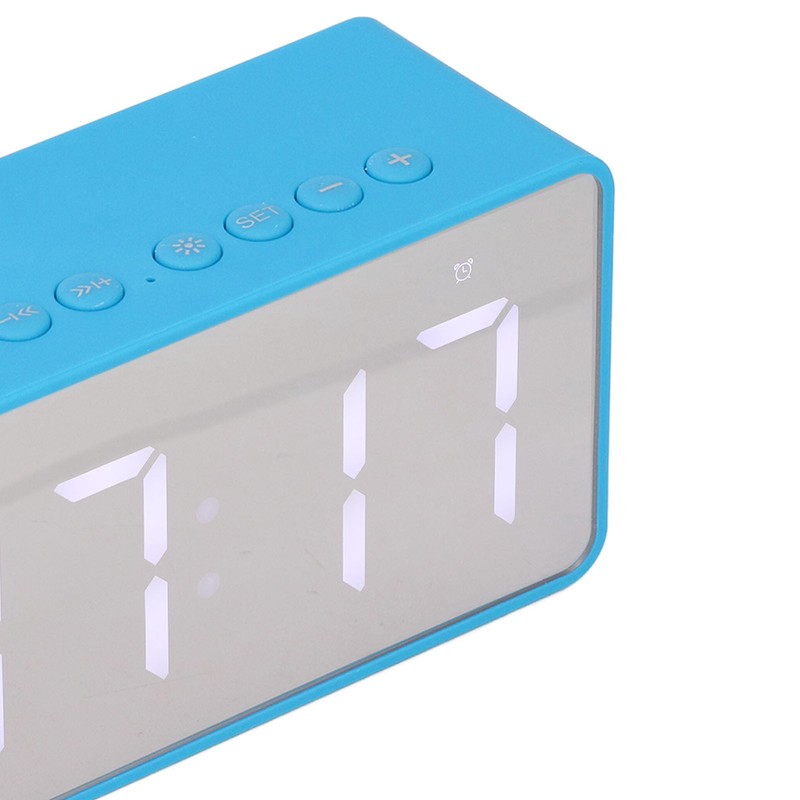 Alarm Clock Blue HD Mirror 2 in 1 Smart LED