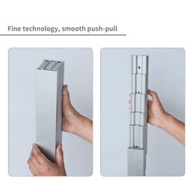 uyoyous Full Extension Table Slide 50 Inch with Silent Wheels Aluminum Eveler Slides Heavy Duty Slide Rails 160 LB Capacity Heavy Duty Metal Cabinet Sliding Rails for Table Kitchen Countertop