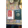 Vintage Funda Pasaporte Estampada Visa Id Porta Documentos